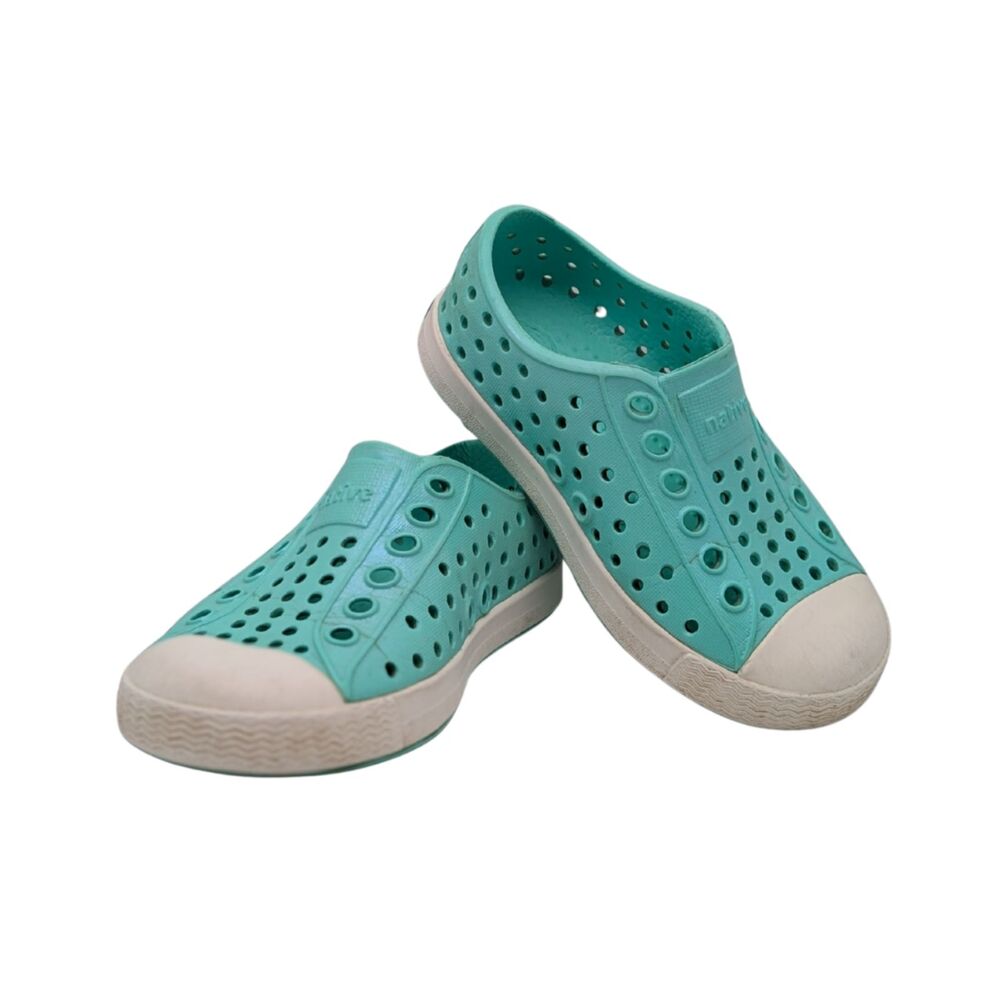 Native Jefferson Teal Slip On Shoes Size Toddler 5